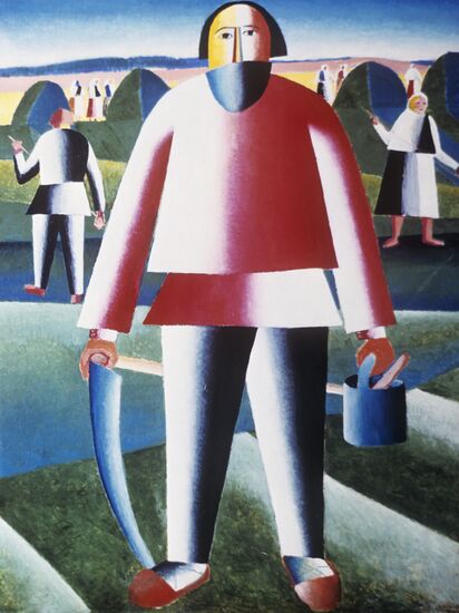 Reproduction. "Mower" by Kazimir Malevich