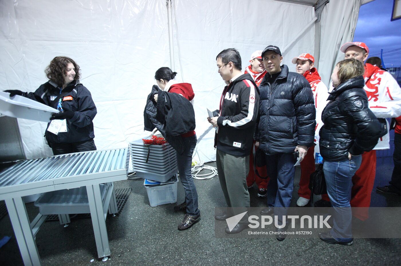 Security check on spectators