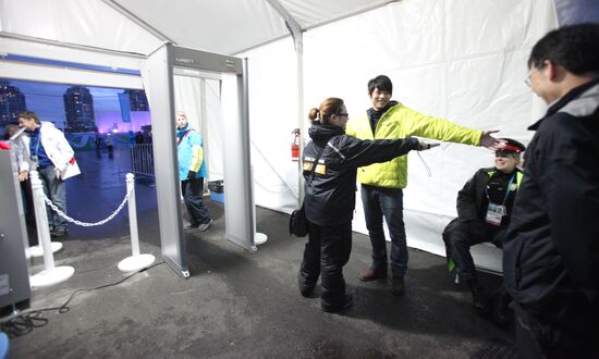 Security check on spectators