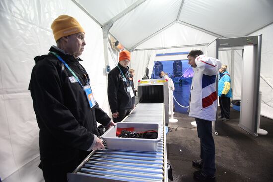 Security check on spectators