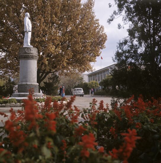 Lenin Square in city of Kakhovka