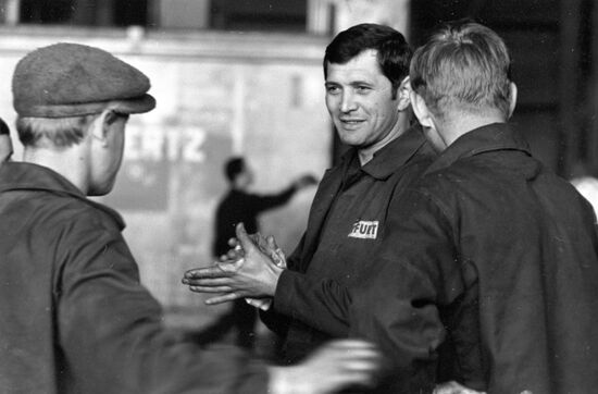 Press operator Bernard Heinz