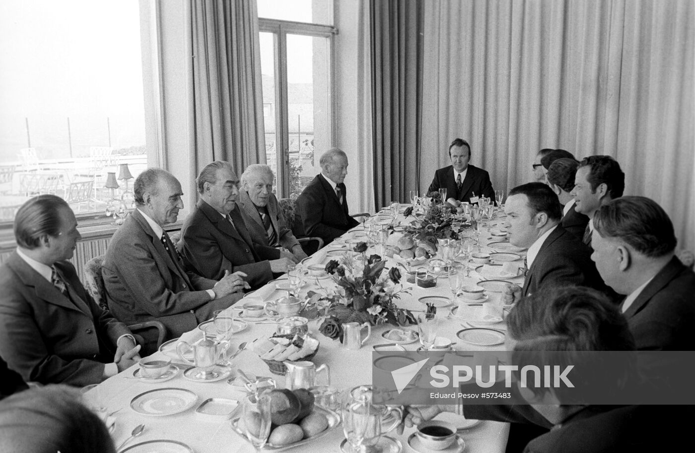 Leonid Brezhnev visiting Federal Republic of Germany