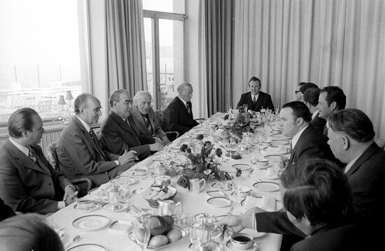 Leonid Brezhnev visiting Federal Republic of Germany