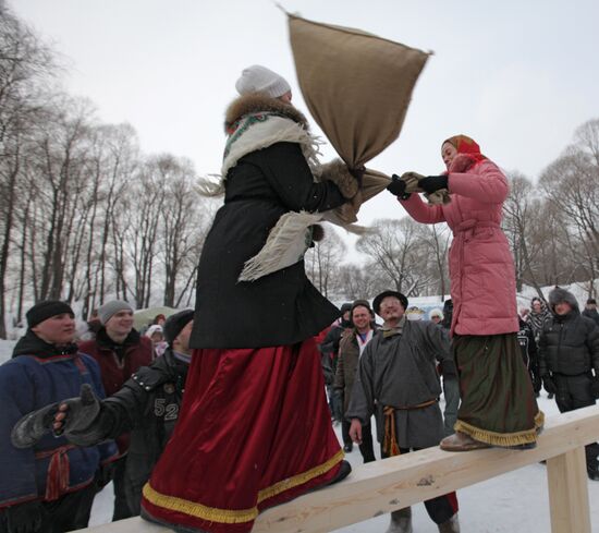 Maslenitsa festivities in Novosibirsk