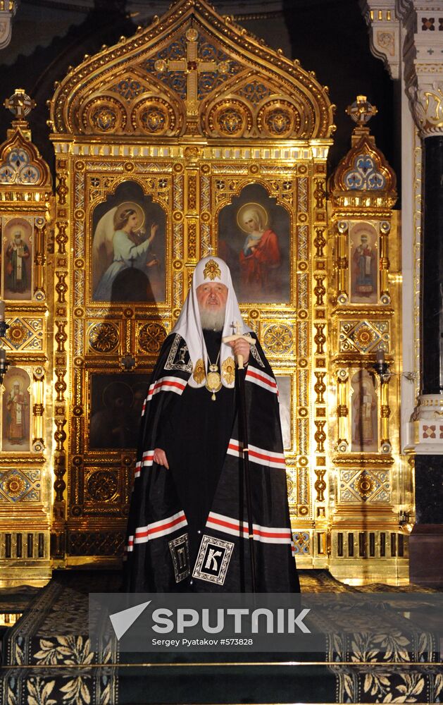 Patriarch Kirill holds patriarchal service on Shrove Sunday