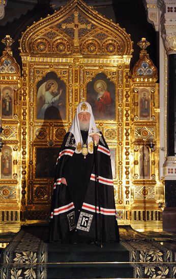 Patriarch Kirill holds patriarchal service on Shrove Sunday
