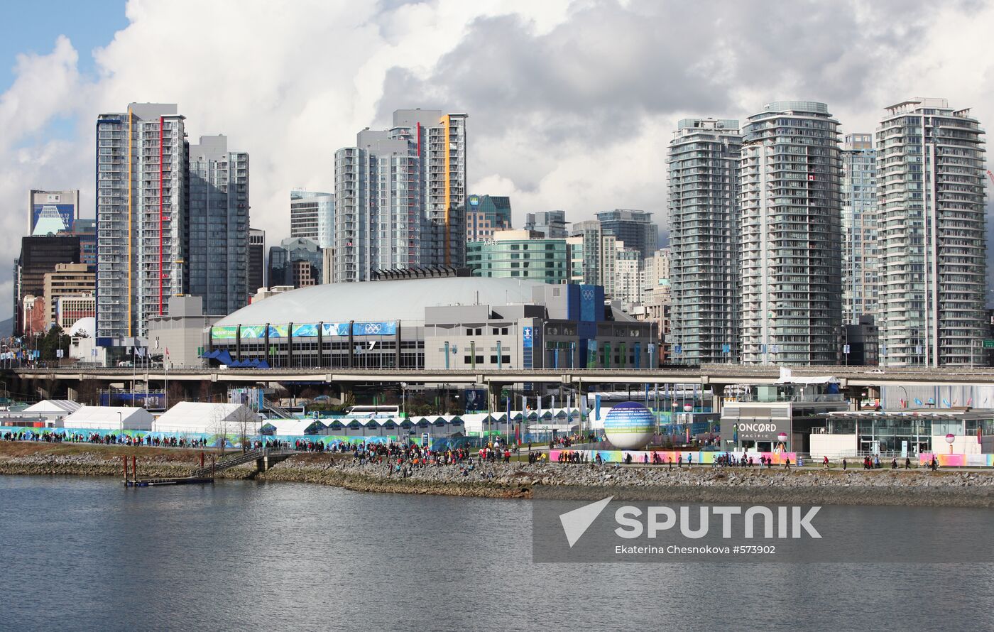 View of Olympic village and Canada Hockey Place