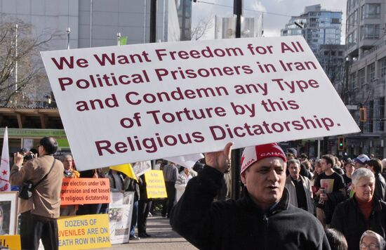 Picket against reprisal in Iran