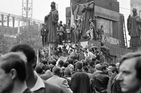 The Prague Spring in Czechoslovakia