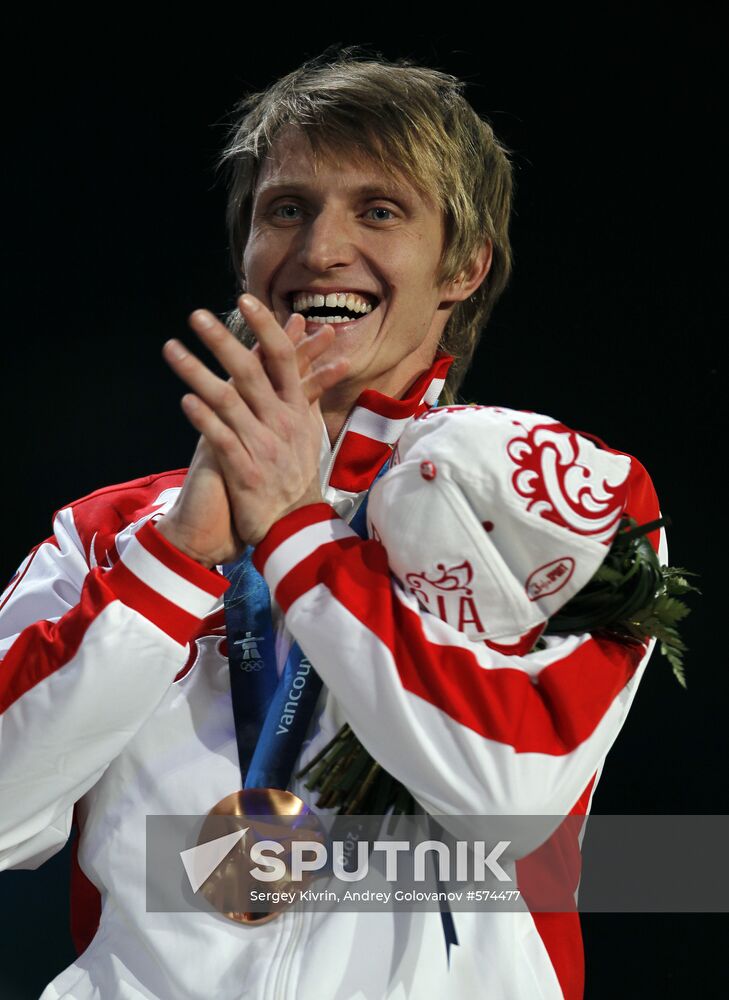 Ivan Skobrev won first medal at 2010 Winter Olympics