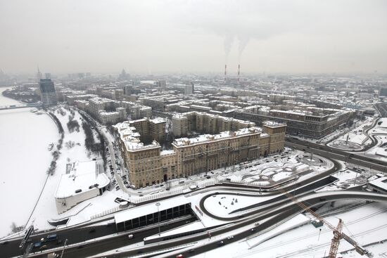 Viewing Moscow from Mirax Plaza business center