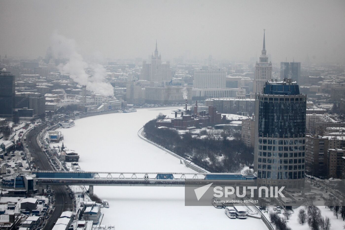 Viewing Moscow from Mirax Plaza business center