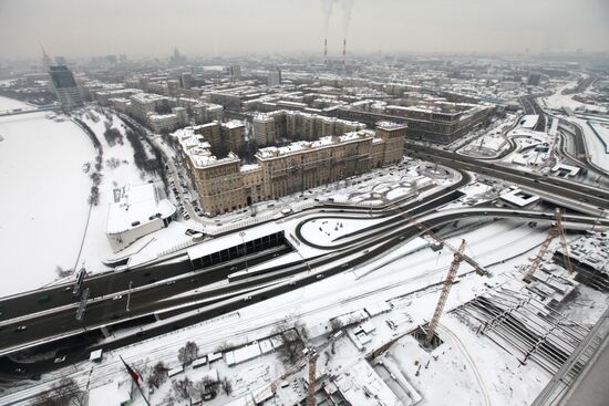 Viewing Moscow from Mirax Plaza business center