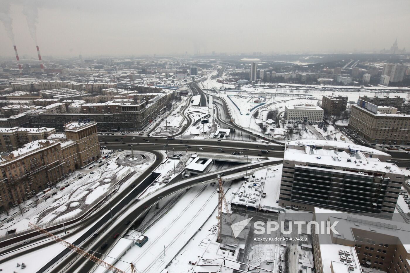 Viewing Moscow from Mirax Plaza business center