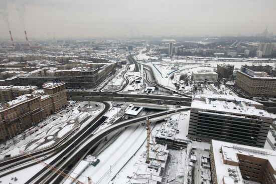 Viewing Moscow from Mirax Plaza business center