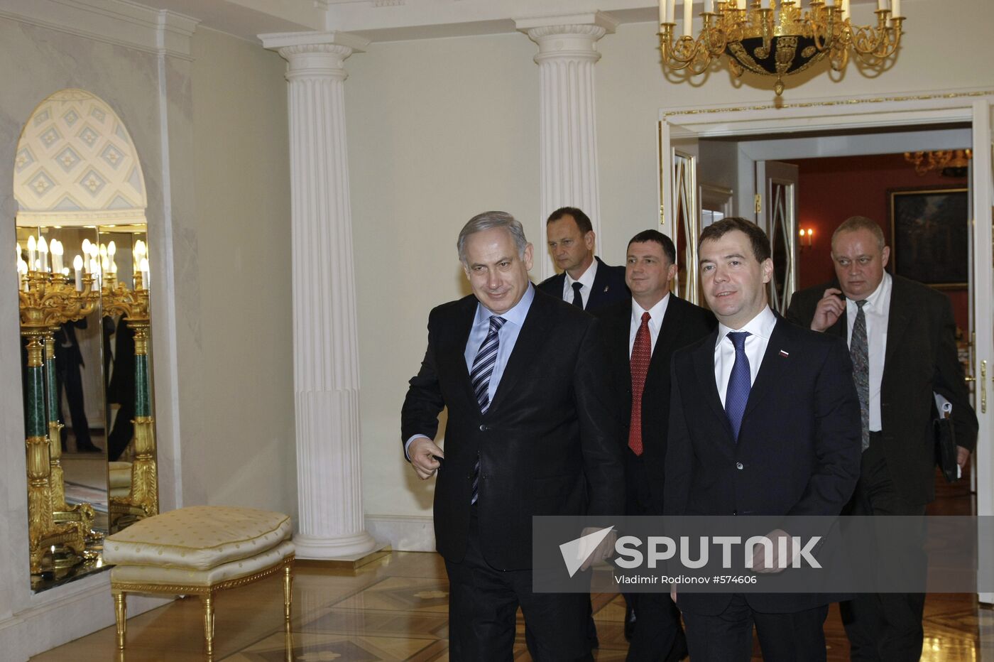 Dmitry Medvedev and Benjamin Netanyahu