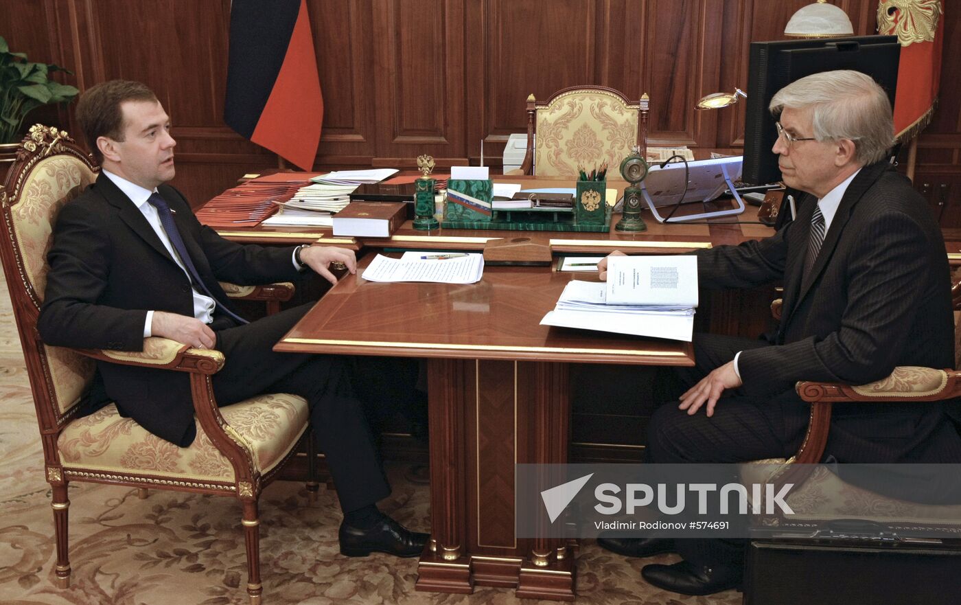 Dmitry Medvedev and Sergei Ignatyev