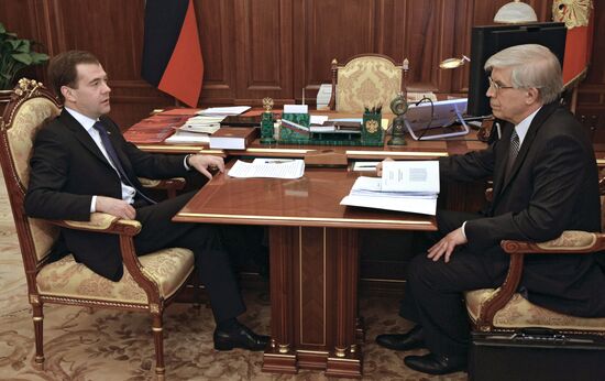Dmitry Medvedev and Sergei Ignatyev