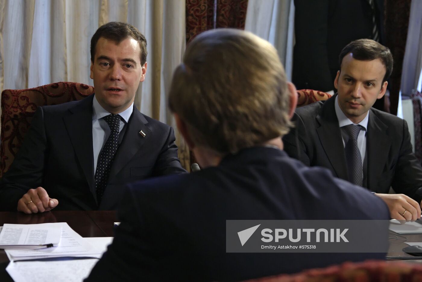 Dmitry Medvedev meets with Robert Zoellick