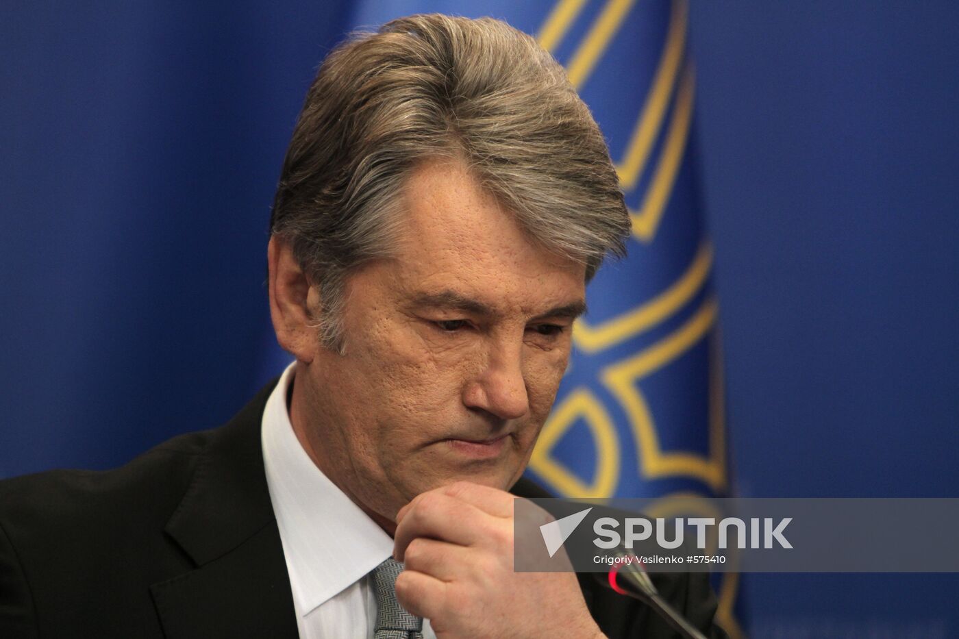 News conference with Viktor Yushchenko