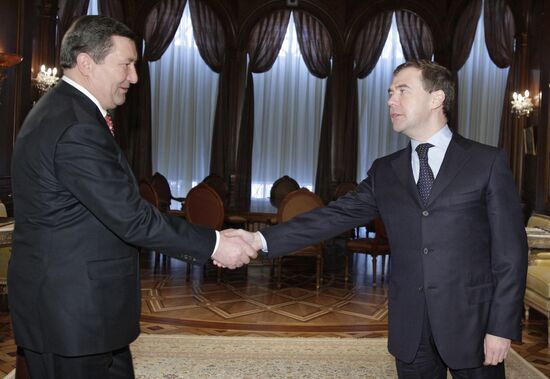 Dmitry Medvedev meets with Oleg Betin