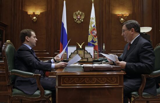 Dmitry Medvedev meets with Oleg Betin