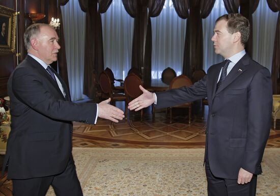 Dmitry Medvedev meets with Viktor Ivanov