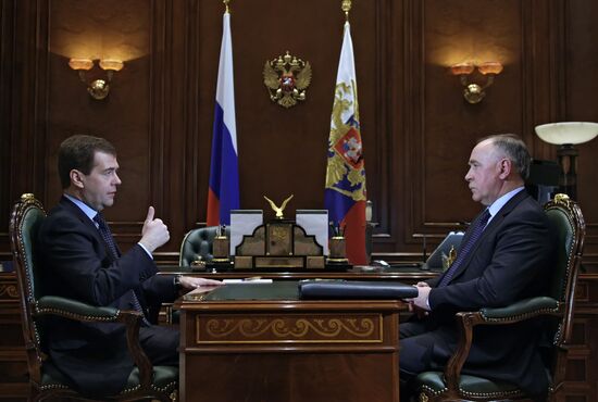 Dmitry Medvedev meets with Viktor Ivanov