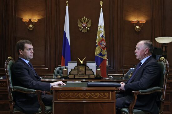 Dmitry Medvedev meets with Viktor Ivanov