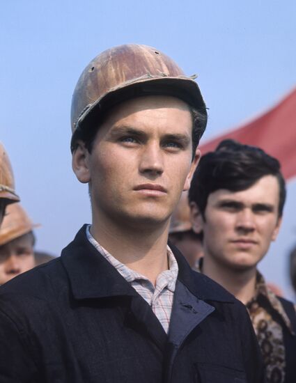 Igor Tsaplin, member of construction brigade