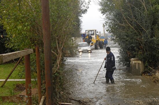 Imeretin Bay storm aftermath
