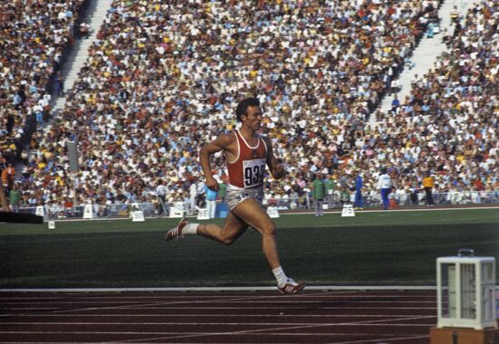 Valery Borzov, champion of 20th Olympic Games