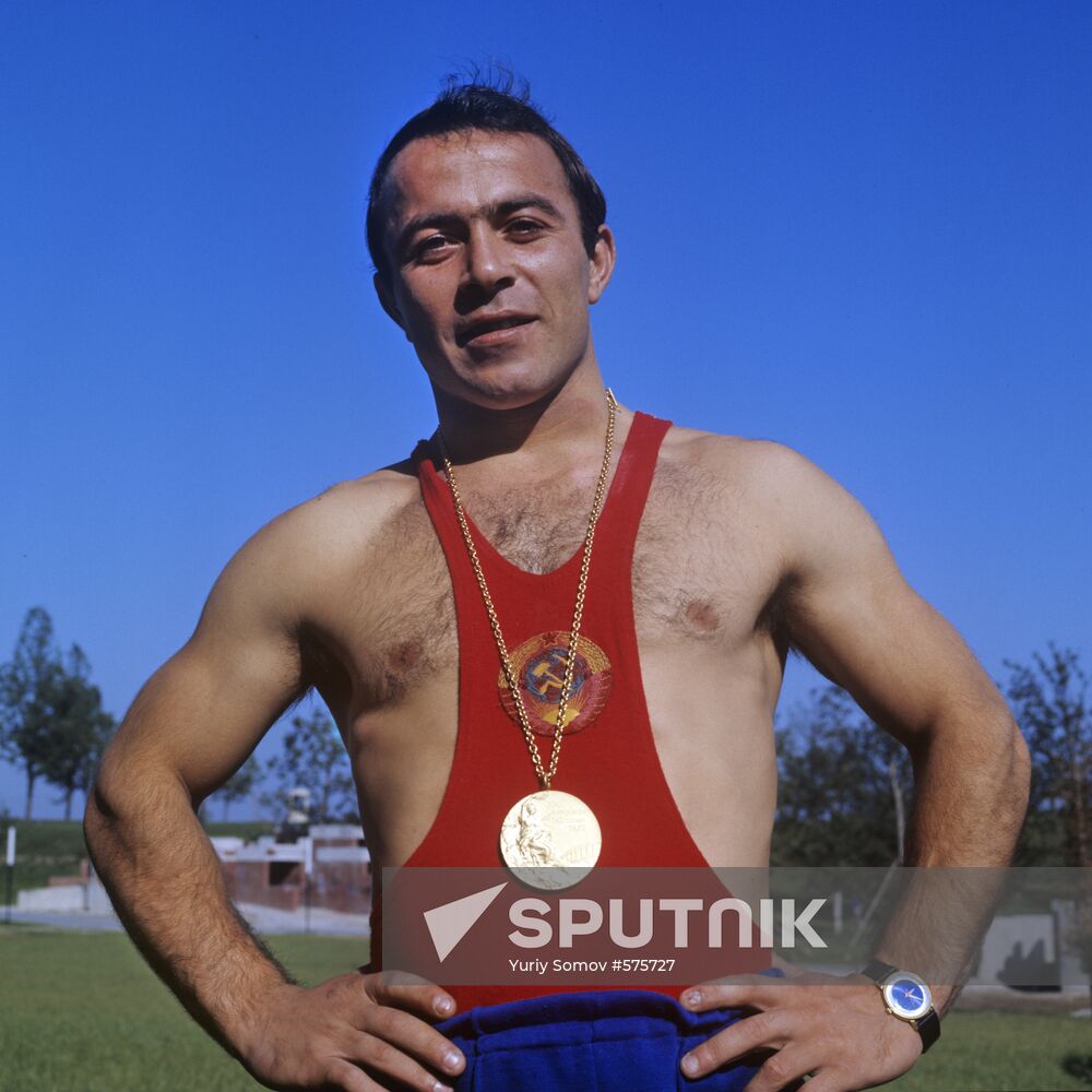 Mukharbi Kirzhanov, champion of 20th Olympic Games