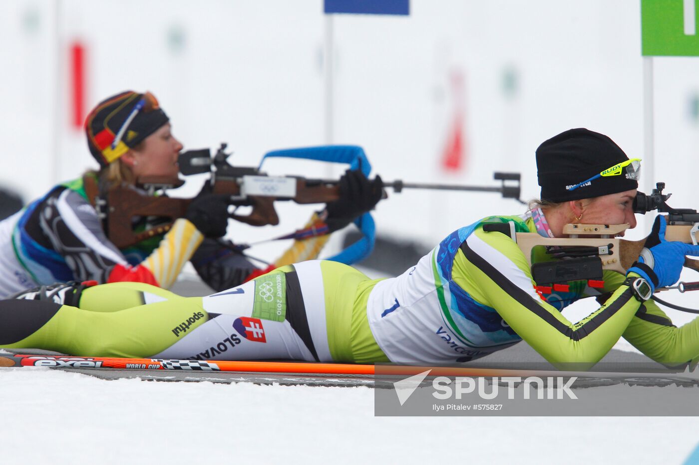 Anastazia Kuzmina and Magdalena Neuner