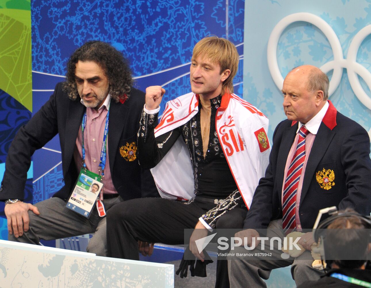 David Avdysh, Yevgeny Plushenko and Alexei Mishin