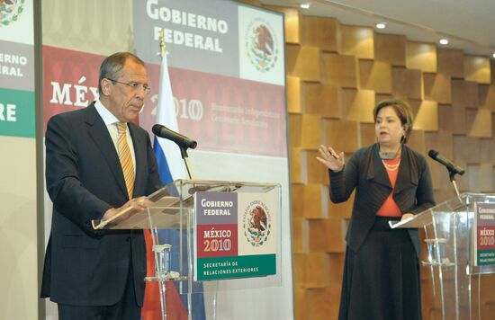 Sergei Lavrov and Patricia Espinosa
