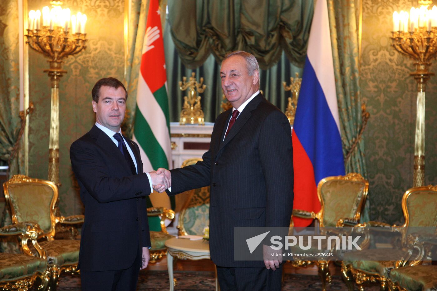Dmitry Medvedev and Sergei Bagapsh