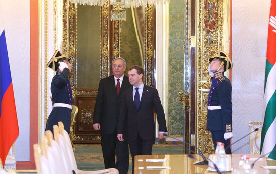 Dmitry Medvedev meets with Sergei Bagapsh
