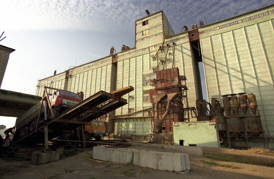 A grain elevator in Ust-Labinsk