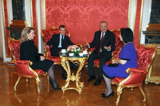 Dmitry Medvedev meets with Sergei Bagapsh