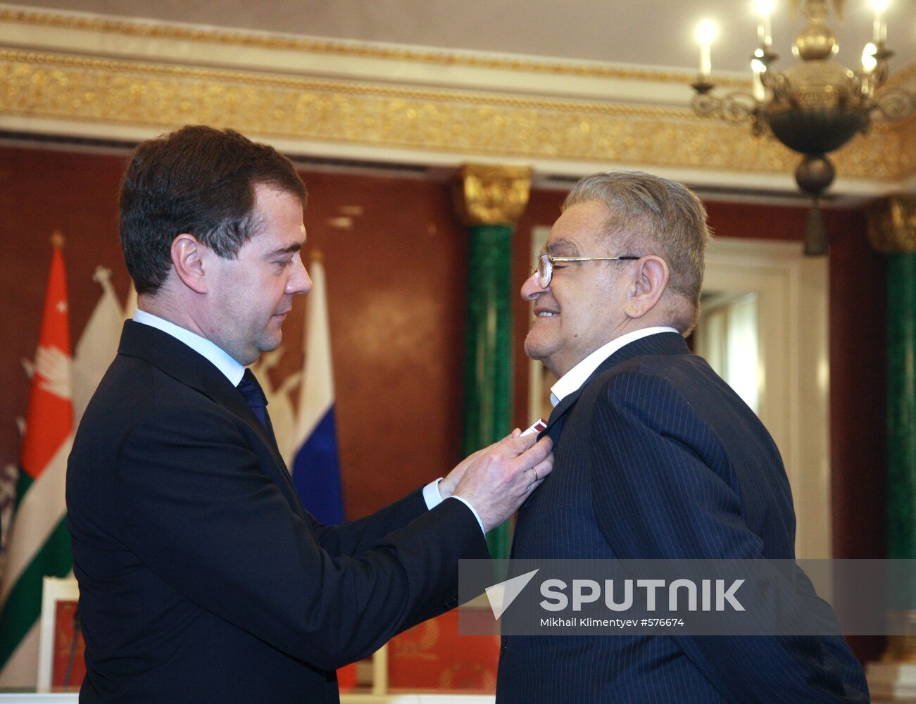 Dmitry Medvedev and Fazil Iskander