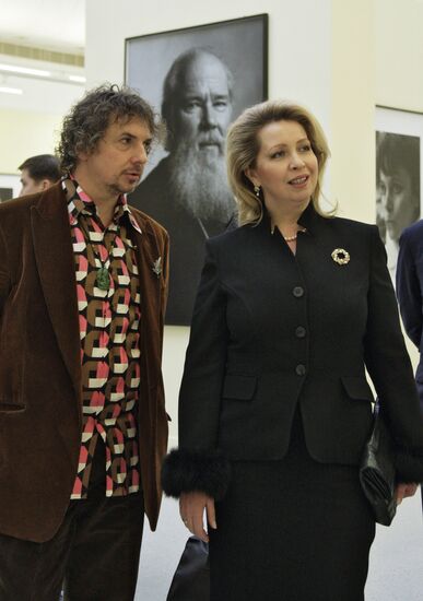 Svetlana Medvedeva attends Sergei Bermenyev's photo exhibition