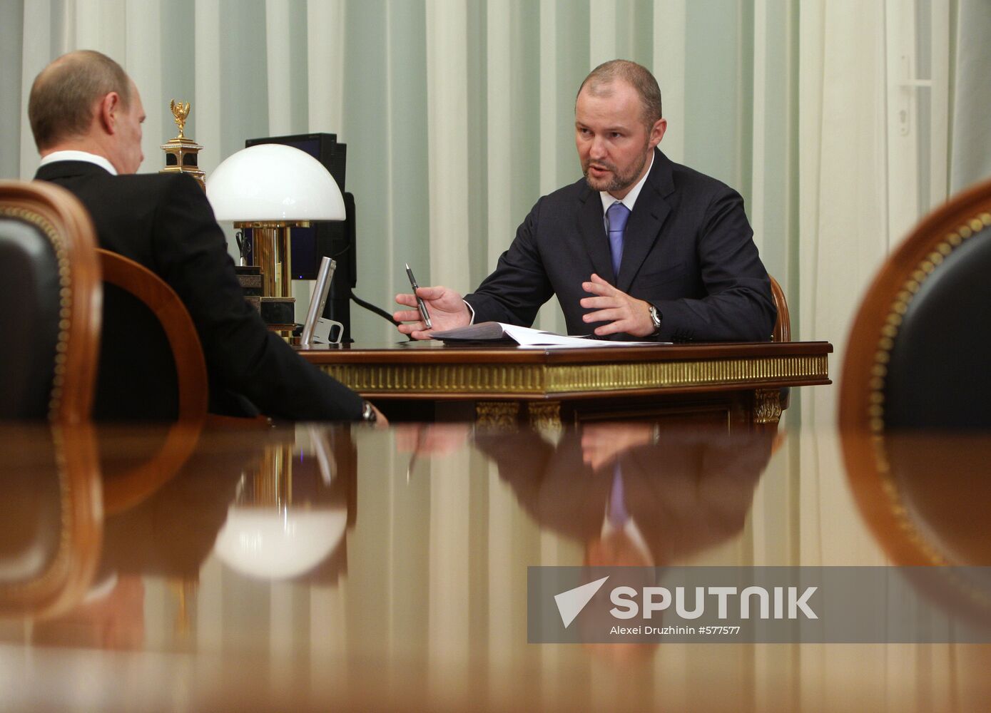 Vladimir Putin meeting with Roman Trotsenko