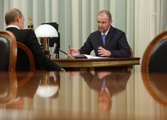 Vladimir Putin meeting with Roman Trotsenko