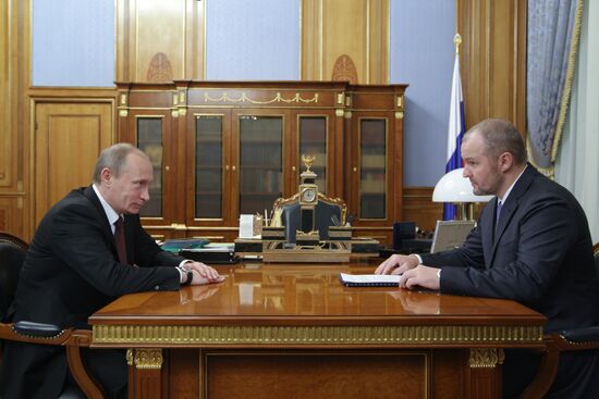 Vladimir Putin meeting with Roman Trotsenko