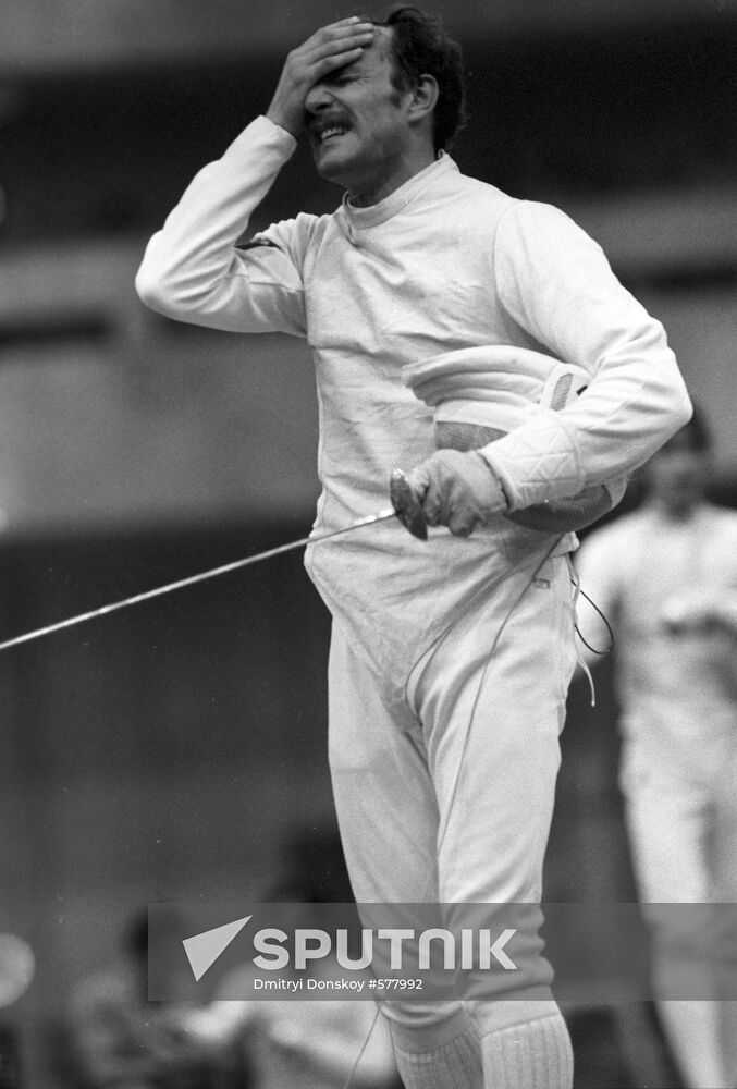 Foil fencer Alexander Romankov