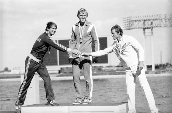 Winners of 1980 Olympiad in rowing and canoeing