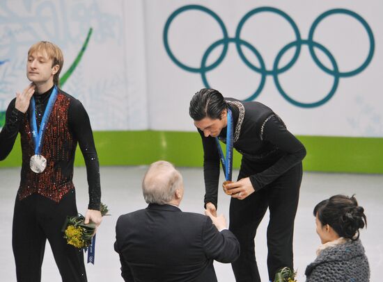Yevgeny Plushenko and Evan Lysacek