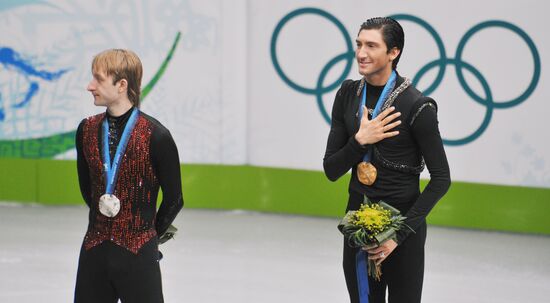 Yevgeny Plushenko and Evan Lysacek